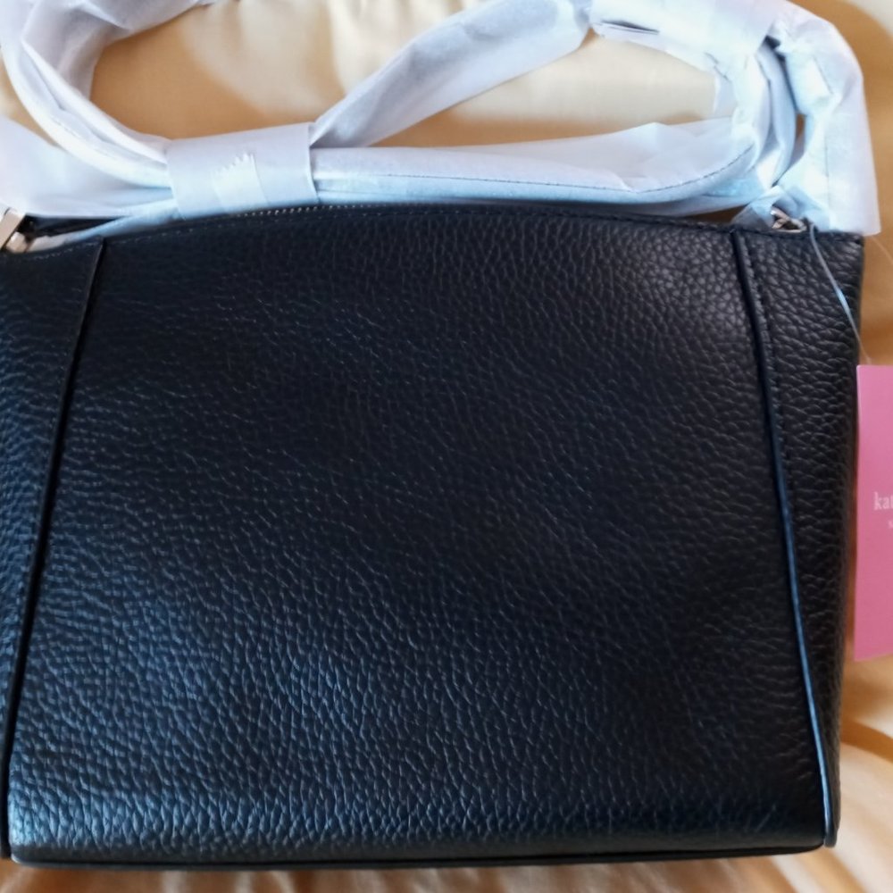 SOLD *LAST CHANCE* New Kate Spade Monica Black Pebbled Leather Crossbody Bag - Picture 2 of 5